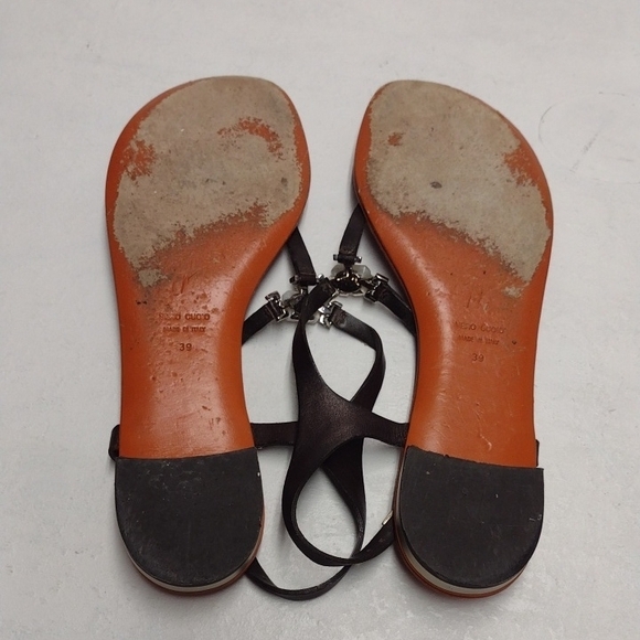 Giuseppe Zanotti Brown Sandals Size 9 Bohemian, Boho, Beach, Summer, Vacation. - Picture 9 of 16